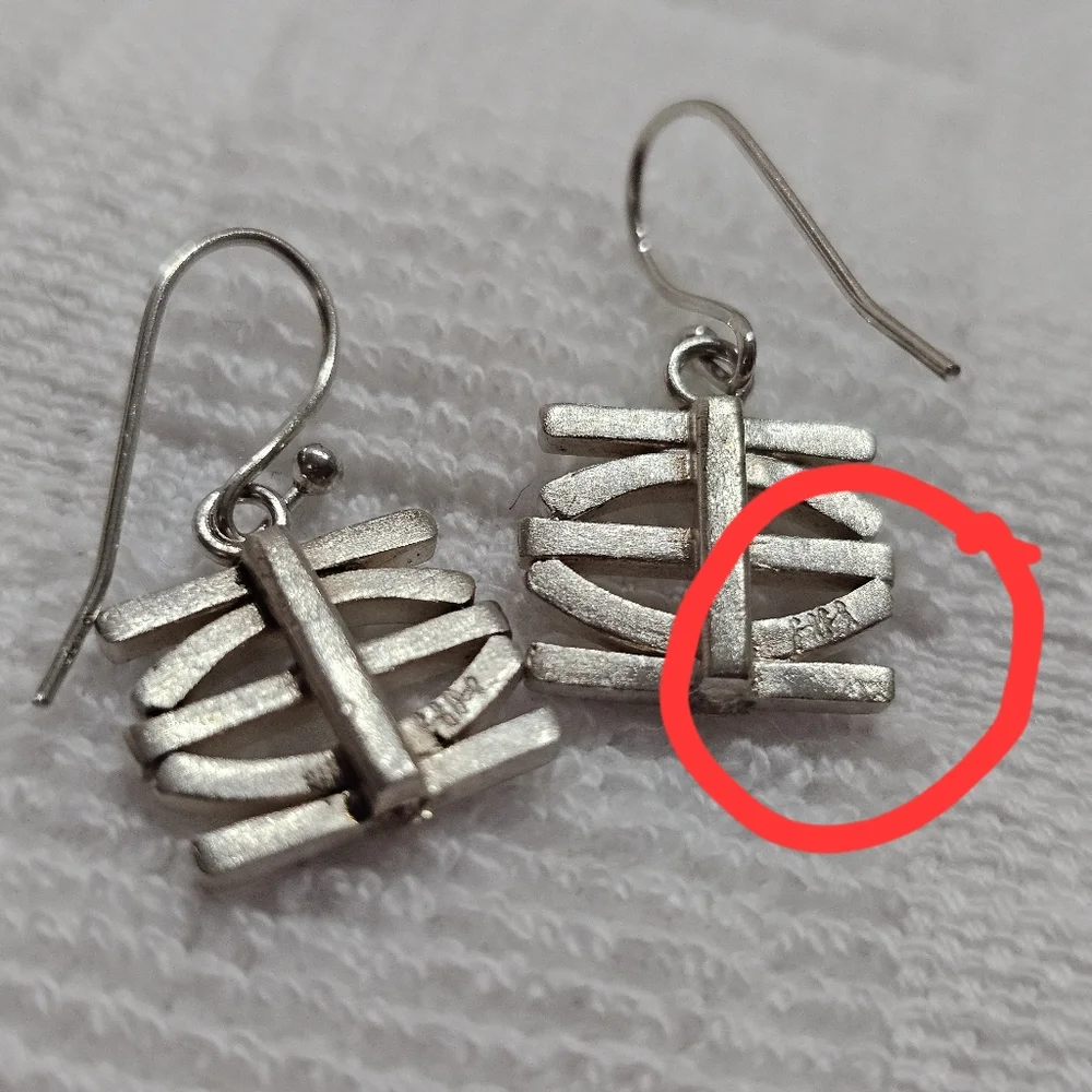 Heather Murray 925 Silver Garden Gate Earrings - Picture 9 of 11